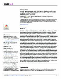 Multi-dimensional evaluation of response to salt stress in wheat Multi-dimensional evaluation of response to salt stress in wheat