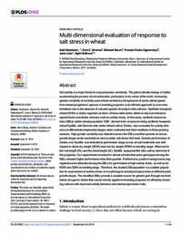 Multi-dimensional evaluation of response to salt stress in wheat