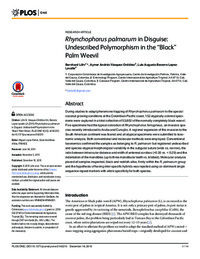 Rhynchophorus palmarum in Disguise: Undescribed Polymorphism in the “Black” Palm Weevil Rhynchophorus palmarum in Disguise: Undescribed Polymorphism in the “Black” Palm Weevil