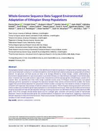 Whole-Genome Sequence Data Suggest Environmental Adaptation of Ethiopian Sheep Populations Whole-Genome Sequence Data Suggest Environmental Adaptation of Ethiopian Sheep Populations