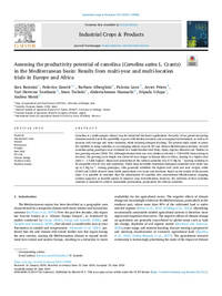 Assessing the productivity potential of camelina (Camelina sativa L. Crantz) in the Mediterranean basin: Results from multi-year and multi-location trials in Europe and Africa Assessing the productivity potential of camelina (Camelina sativa L. Crantz) in the Mediterranean basin: Results from multi-year and multi-location trials in Europe and Africa