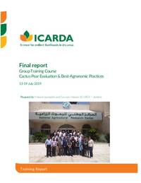 Final report: Group Training Course on Cactus Pear Evaluation & Best-Agronomic Practices Final report: Group Training Course on Cactus Pear Evaluation & Best-Agronomic Practices