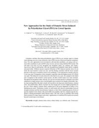 New Approaches for the Study of Osmotic Stress Induced by Polyethylene Glycol (PEG) in Cereal Species New Approaches for the Study of Osmotic Stress Induced by Polyethylene Glycol (PEG) in Cereal Species
