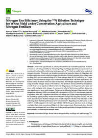 Nitrogen Use Efficiency Using the 15N Dilution Technique for Wheat Yield under Conservation Agriculture and Nitrogen Fertilizer