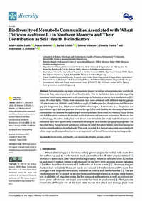 Biodiversity of Nematode Communities Associated with Wheat (Triticum aestivum L.) in Southern Morocco and Their Contribution as Soil Health Bioindicators Biodiversity of Nematode Communities Associated with Wheat (Triticum aestivum L.) in Southern Morocco and Their Contribution as Soil Health Bioindicators