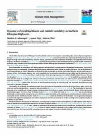 Dynamics of rural livelihoods and rainfall variability in Northern Ethiopian Highlands Dynamics of rural livelihoods and rainfall variability in Northern Ethiopian Highlands