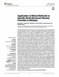 Application of Mixed Methods to Identify Small Ruminant Disease Priorities in Ethiopia Application of Mixed Methods to Identify Small Ruminant Disease Priorities in Ethiopia