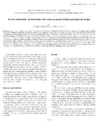 Plant parasitic nematodes of cool season food legumes in Syria Plant parasitic nematodes of cool season food legumes in Syria