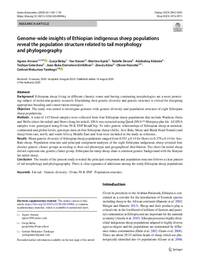 Genome‑wide insights of Ethiopian indigenous sheep populations reveal the population structure related to tail morphology and phylogeography Genome‑wide insights of Ethiopian indigenous sheep populations reveal the population structure related to tail morphology and phylogeography