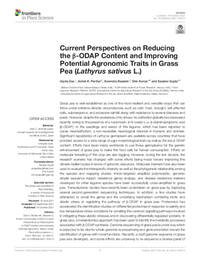 Current Perspectives on Reducing the β-ODAP Content and Improving Potential Agronomic Traits in Grass Pea (Lathyrus sativus L.) Current Perspectives on Reducing the β-ODAP Content and Improving Potential Agronomic Traits in Grass Pea (Lathyrus sativus L.)