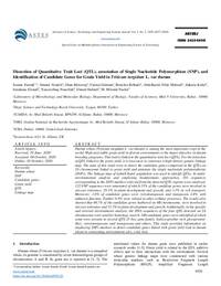 Dissection of Quantitative Trait Loci (QTL), annotation of Single Nucleotide Polymorphism (SNP), and Identification of Candidate Genes for Grain Yield in Triticum turgidum L. var