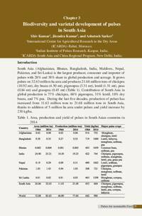 Biodiversity and varietal development of pulses in South Asia