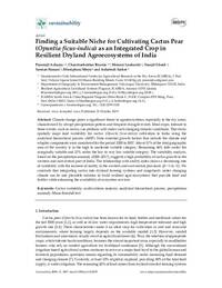Finding a Suitable Niche for Cultivating Cactus Pear (Opuntia ficus‐indica) as an Integrated Crop in Resilient Dryland Agroecosystems of India Finding a Suitable Niche for Cultivating Cactus Pear (Opuntia ficus‐indica) as an Integrated Crop in Resilient Dryland Agroecosystems of India