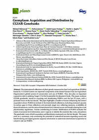 Germplasm Acquisition and Distribution by CGIAR Genebanks