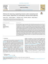 Pathways for improving rangeland governance under constraining land tenure systems: Application of a participatory Bayesian Belief approach