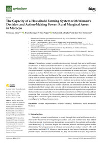 The Capacity of a Household Farming System with Women’s Decision and Action-Making Power: Rural Marginal Areas in Morocco The Capacity of a Household Farming System with Women’s Decision and Action-Making Power: Rural Marginal Areas in Morocco