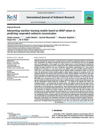 Interpreting machine learning models based on SHAP values in predicting suspended sediment concentration