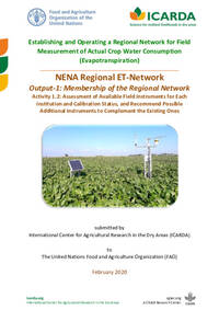 Assessment of Available Field Instruments for Each Institution and Calibration Status, and Recommend Possible Additional Instruments to Complement the Existing Ones Assessment of Available Field Instruments for Each Institution and Calibration Status, and Recommend Possible Additional Instruments to Complement the Existing Ones