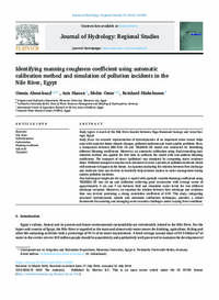 Identifying manning roughness coefficient using automatic calibration method and simulation of pollution incidents in the  Nile River, Egypt 