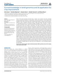 Current knowledge in lentil genomics and its application for crop improvement Current knowledge in lentil genomics and its application for crop improvement