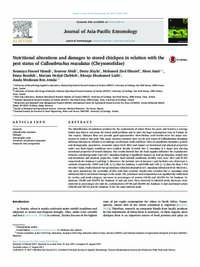 Nutritional alterations and damages to stored chickpea in relation with the pest status of Callosobruchus maculatus (Chrysomelidae) Nutritional alterations and damages to stored chickpea in relation with the pest status of Callosobruchus maculatus (Chrysomelidae)