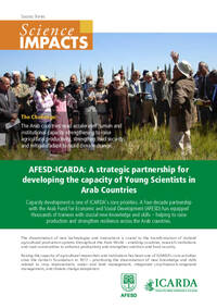 AFESD-ICARDA: A strategic partnership for developing the capacity of Young Scientists in Arab Countries AFESD-ICARDA: A strategic partnership for developing the capacity of Young Scientists in Arab Countries