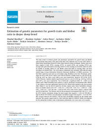 Estimation of genetic parameters for growth traits and kleiber ratio in dorper sheep breed Estimation of genetic parameters for growth traits and kleiber ratio in dorper sheep breed