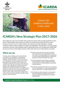 ICARDA’s New Strategic Plan 2017-2026 Highlights ICARDA’s New Strategic Plan 2017-2026 Highlights