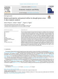 Market participation and pastoral welfare in drought-prone areas: A dose-response analysis Market participation and pastoral welfare in drought-prone areas: A dose-response analysis