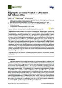 Tapping the Economic Potential of Chickpea in Sub-Saharan Africa Tapping the Economic Potential of Chickpea in Sub-Saharan Africa