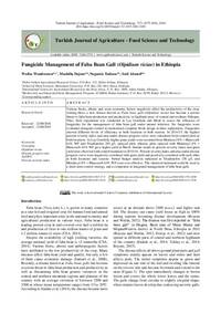 Fungicide Management of Faba Bean Gall (Olpidium viciae) in Ethiopia Fungicide Management of Faba Bean Gall (Olpidium viciae) in Ethiopia