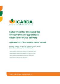 Survey tool for assessing the effectiveness of agricultural extension service delivery: Application to CLCA technologies transfer methods Survey tool for assessing the effectiveness of agricultural extension service delivery: Application to CLCA technologies transfer methods