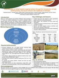 Diversification of wheat based cropping system through the introduction of high yielding barley and durum wheat in the highlands of Ethiopia Diversification of wheat based cropping system through the introduction of high yielding barley and durum wheat in the highlands of Ethiopia
