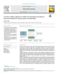 A system readiness approach to support the packaging and scaling of innovation bundles for farming systems transformation