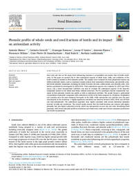Phenolic profile of whole seeds and seed fractions of lentils and its impact on antioxidant activity Phenolic profile of whole seeds and seed fractions of lentils and its impact on antioxidant activity