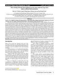 Slow rusting of bread wheat landraces to Puccinia striiformis f.sp. tritici under artificial field inoculation Slow rusting of bread wheat landraces to Puccinia striiformis f.sp. tritici under artificial field inoculation