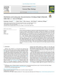 Distribution and mating type characterization of chickpea blight (Didymella rabiei (Kov.) v. Arx) in Ethiopia Distribution and mating type characterization of chickpea blight (Didymella rabiei (Kov.) v. Arx) in Ethiopia