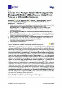 Genome-Wide Analysis Revealed Homozygosity and Demographic History of Five Chinese Sheep Breeds Adapted to Dierent Environments