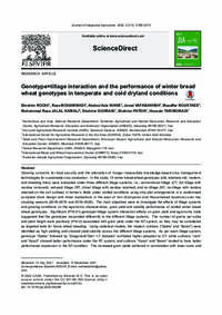 Genotype×tillage interaction and the performance of winter bread wheat genotypes in temperate and cold dryland conditions Genotype×tillage interaction and the performance of winter bread wheat genotypes in temperate and cold dryland conditions
