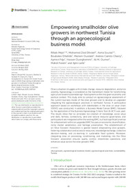 Empowering smallholder olive growers in northwest Tunisia through an agroecological business model