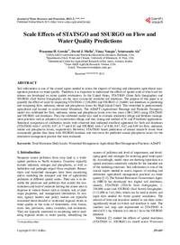 Scale Effects of STATSGO and SSURGO on Flow and Water Quality Predictions Scale Effects of STATSGO and SSURGO on Flow and Water Quality Predictions