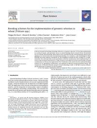 Breeding schemes for the implementation of genomic selection in wheat (Triticum spp.) Breeding schemes for the implementation of genomic selection in wheat (Triticum spp.)