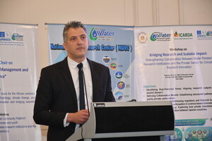 Dr. Mohie Omar presenting ICARDA innovations portfolio at the workshop