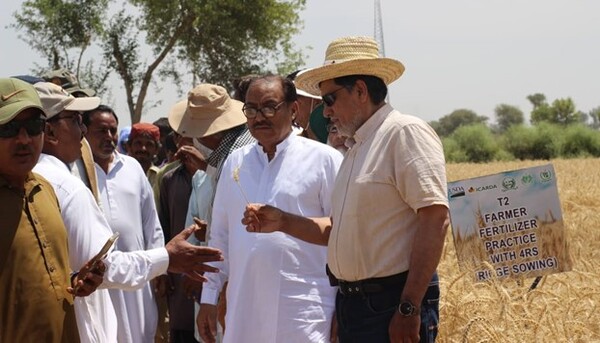 Dr. Imtiaz Muhammad during filed visit in Pakistan