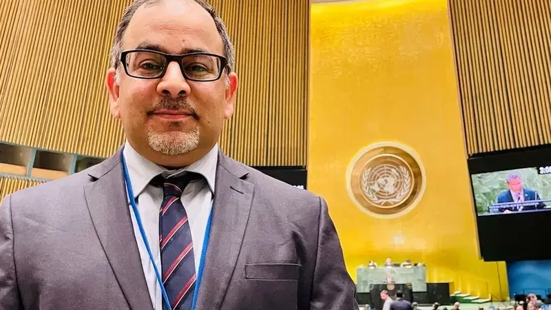 Dr, Vinay Nangia at UN 2023 Water Conference Dr, Vinay Nangia at UN 2023 Water Conference