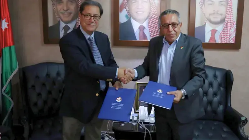 Director General Aly Abousabaa, and Dr. Jihad Al-Mahamid, Secretary-General of Jordan’s Ministry of Water and Irrigation (MWI)