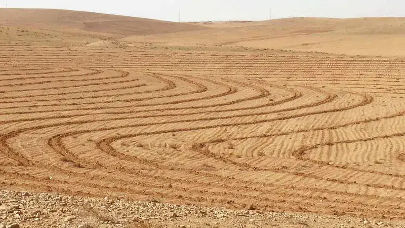Water harvesting in Jordan using laser-guided Vallerani machines Water harvesting in Jordan using laser-guided Vallerani machines