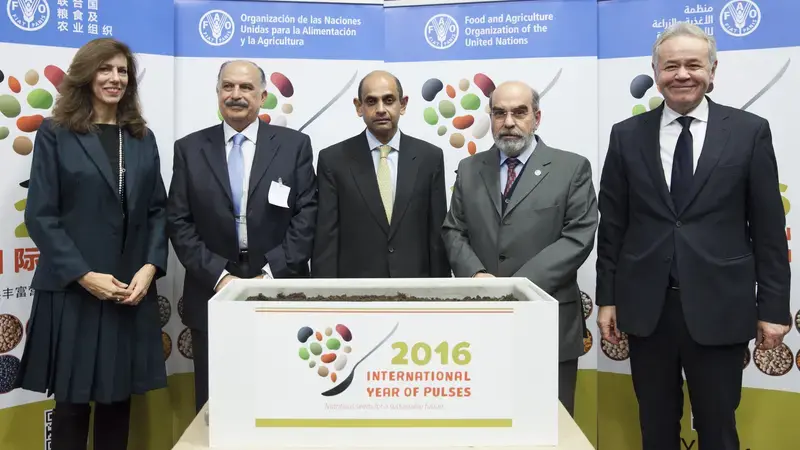 Inaugural ceremony at the FAO headquarters in Rome to launch 2016 International Year of Pulses. Inaugural ceremony at the FAO headquarters in Rome to launch 2016 International Year of Pulses.