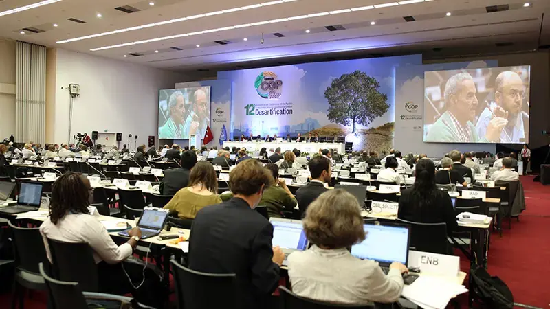 A session in progress at the UNCCD COP12 in Turkey. A session in progress at the UNCCD COP12 in Turkey.