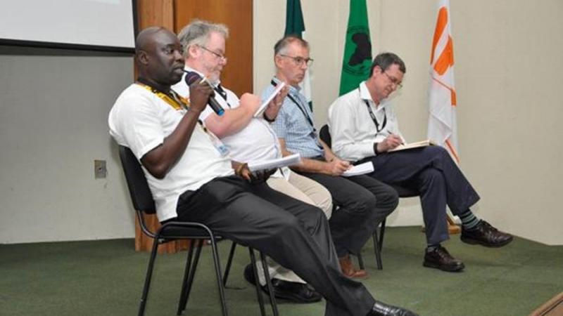 Dr. Andrew Noble (extreme right), ICARDA’s Deputy Director General (Research), at the three-day workshop on TAAT program 